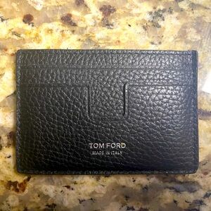 Tom Ford Cardholder Black Leather, NEVER USED